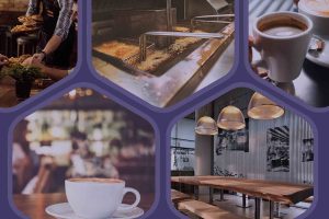hexagon images of food products